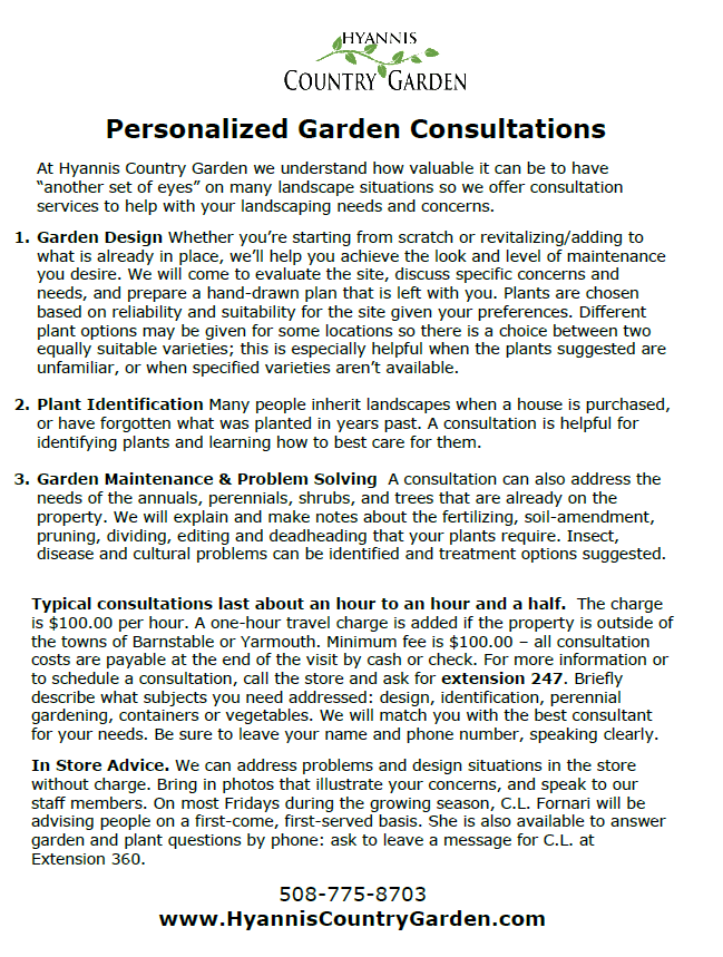 Garden consultations snipped for image - do not print