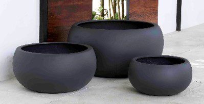 Chalmsworth Bowl Charcoal Lite Pot